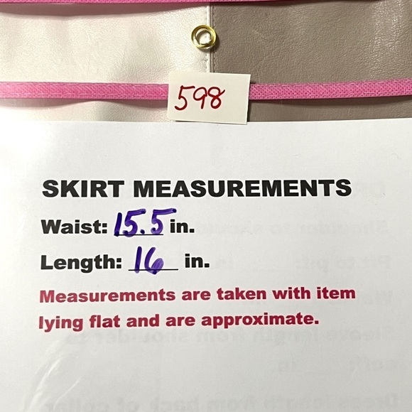 NWT Le Lis Collection Vegan Leather Striped Neutral Women’s Skirt Size Large - Picture 12 of 13